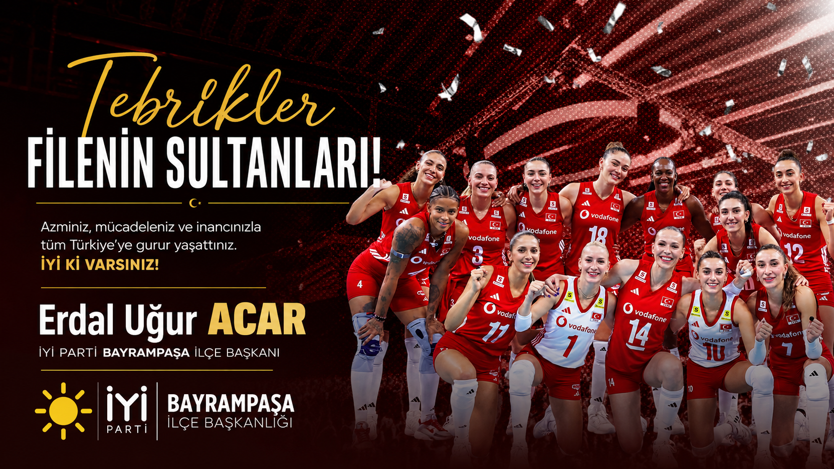 Filenin Sultanları Tebrikler